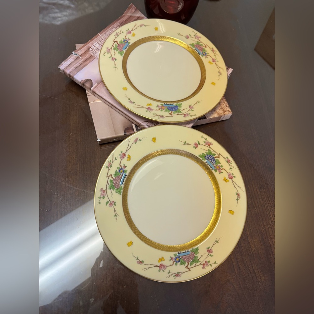 Lenox (2) MANDARIN dinner plates